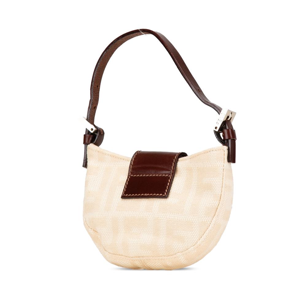 Beige Canvas Fendi Handbag
