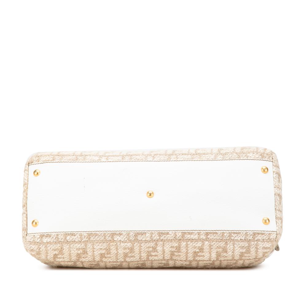 Beige Canvas Fendi Peekaboo