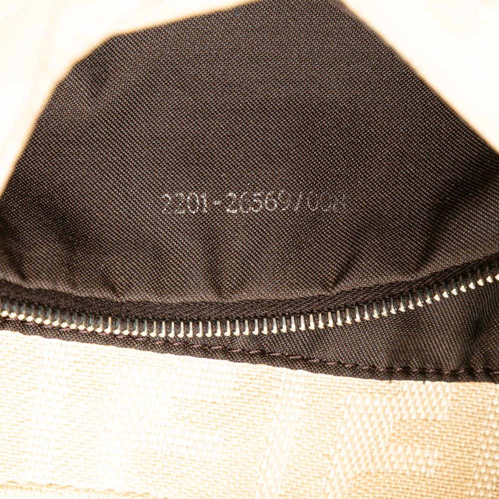 Beige Canvas Fendi Shoulder Bag