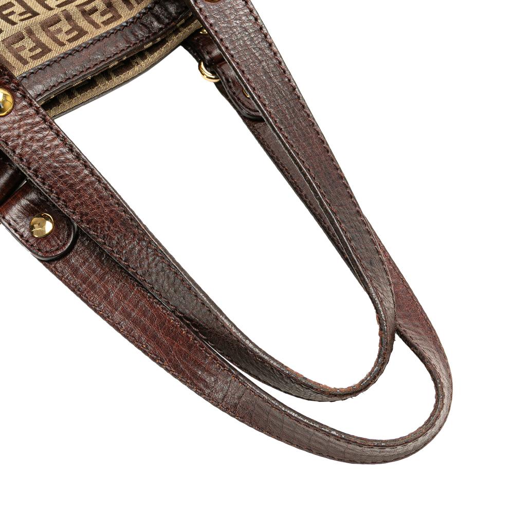 Beige Canvas Fendi Tote