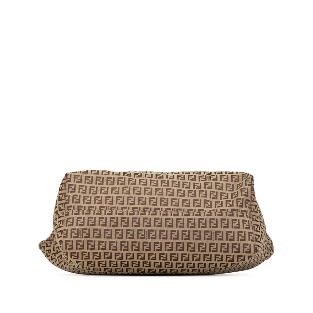 Beige Canvas Fendi Tote