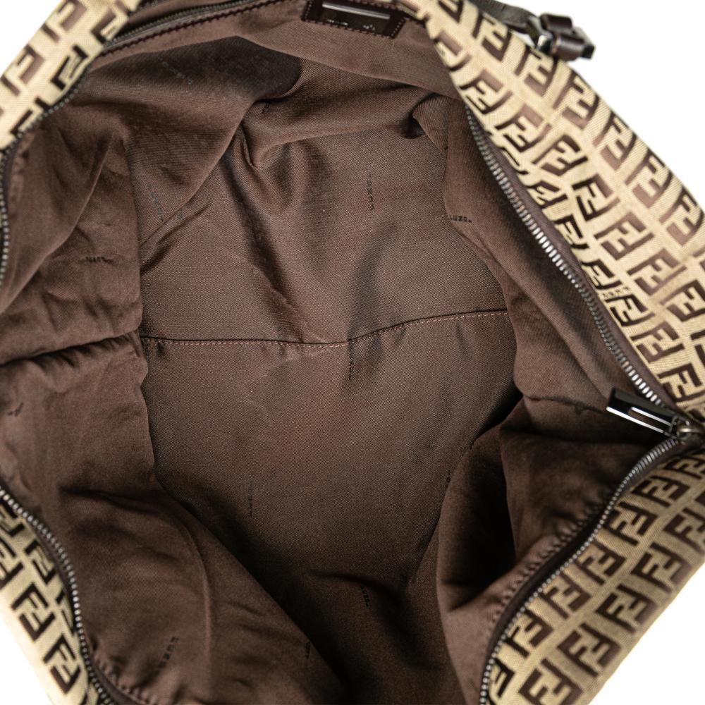 Beige Canvas Fendi Tote