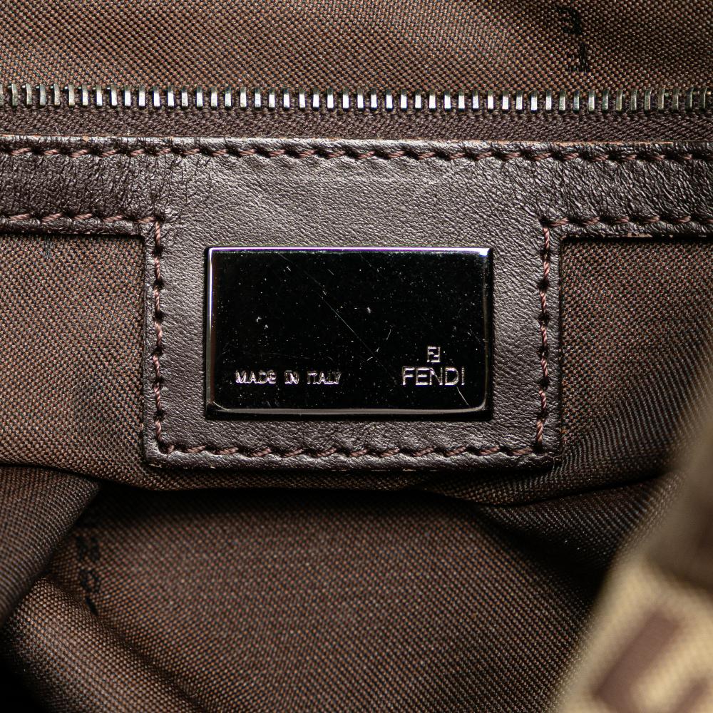 Beige Canvas Fendi Tote