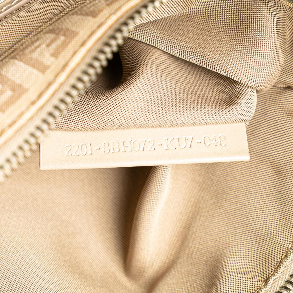 Beige Canvas Fendi Tote