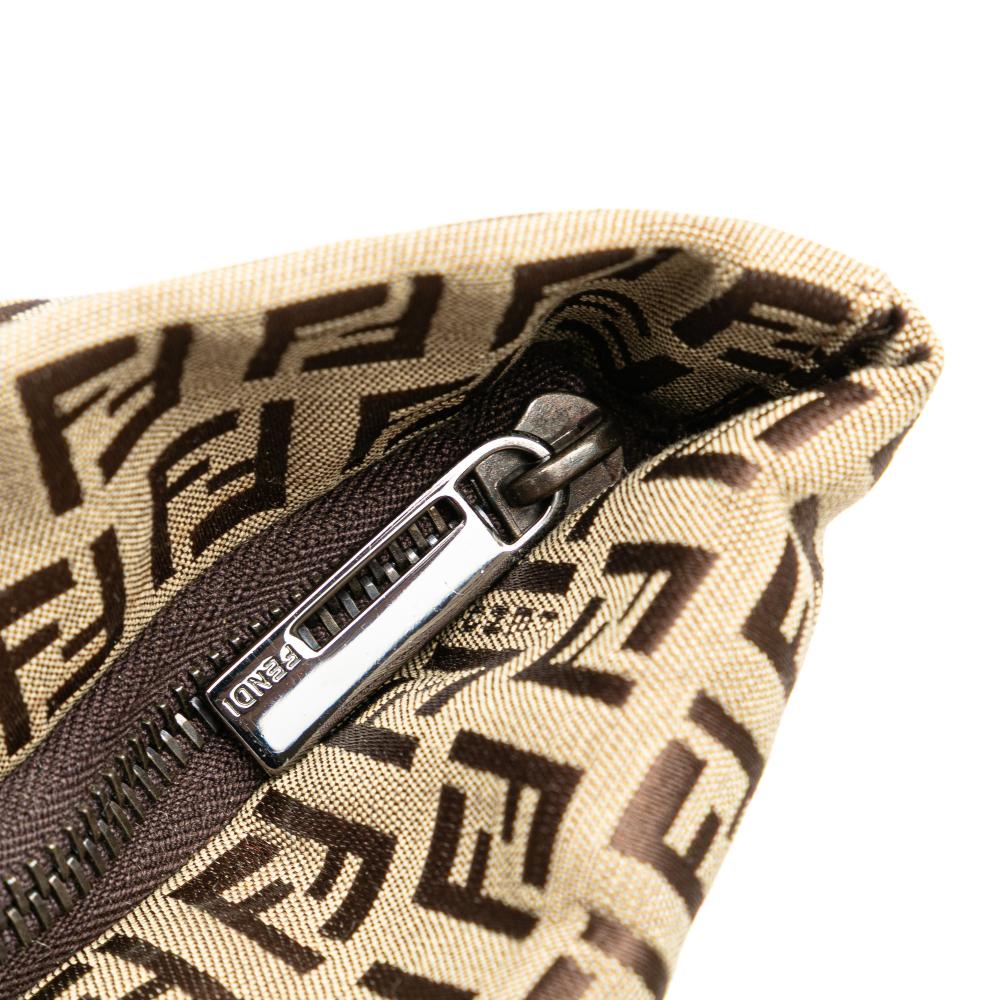 Beige Canvas Fendi Tote