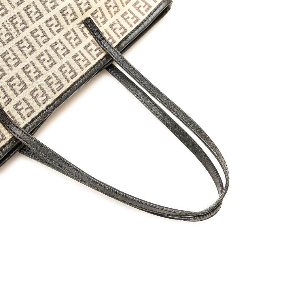 Beige Canvas Fendi Tote