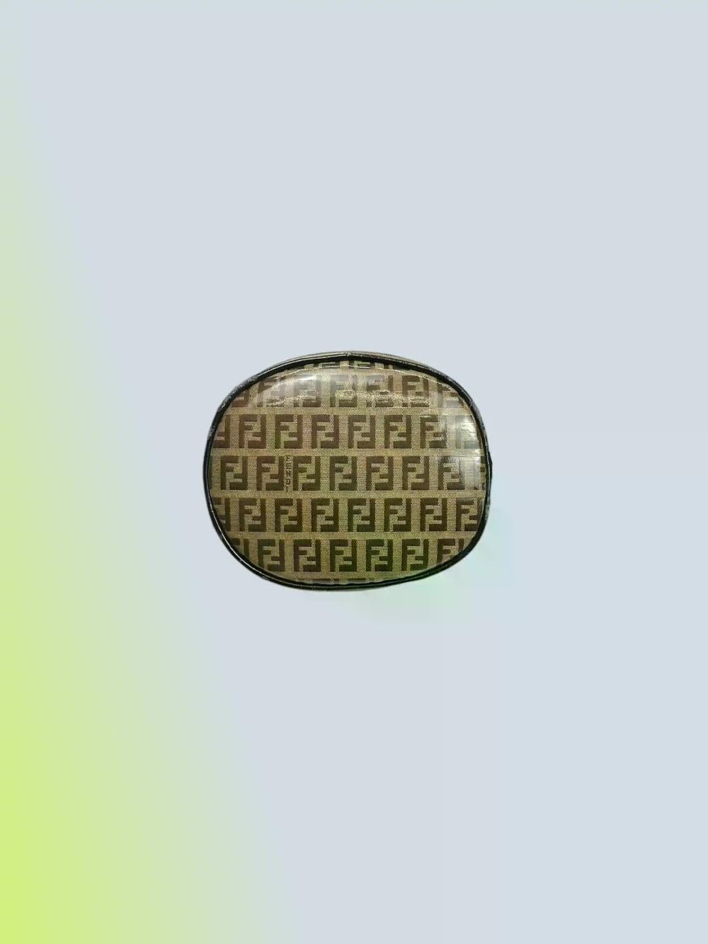Beige Fabric Fendi Bucket Bag