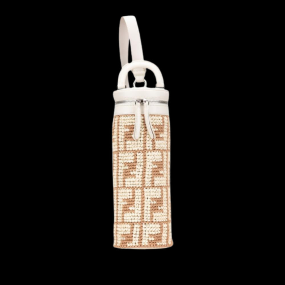 Beige Fabric Fendi Shoulder Bag