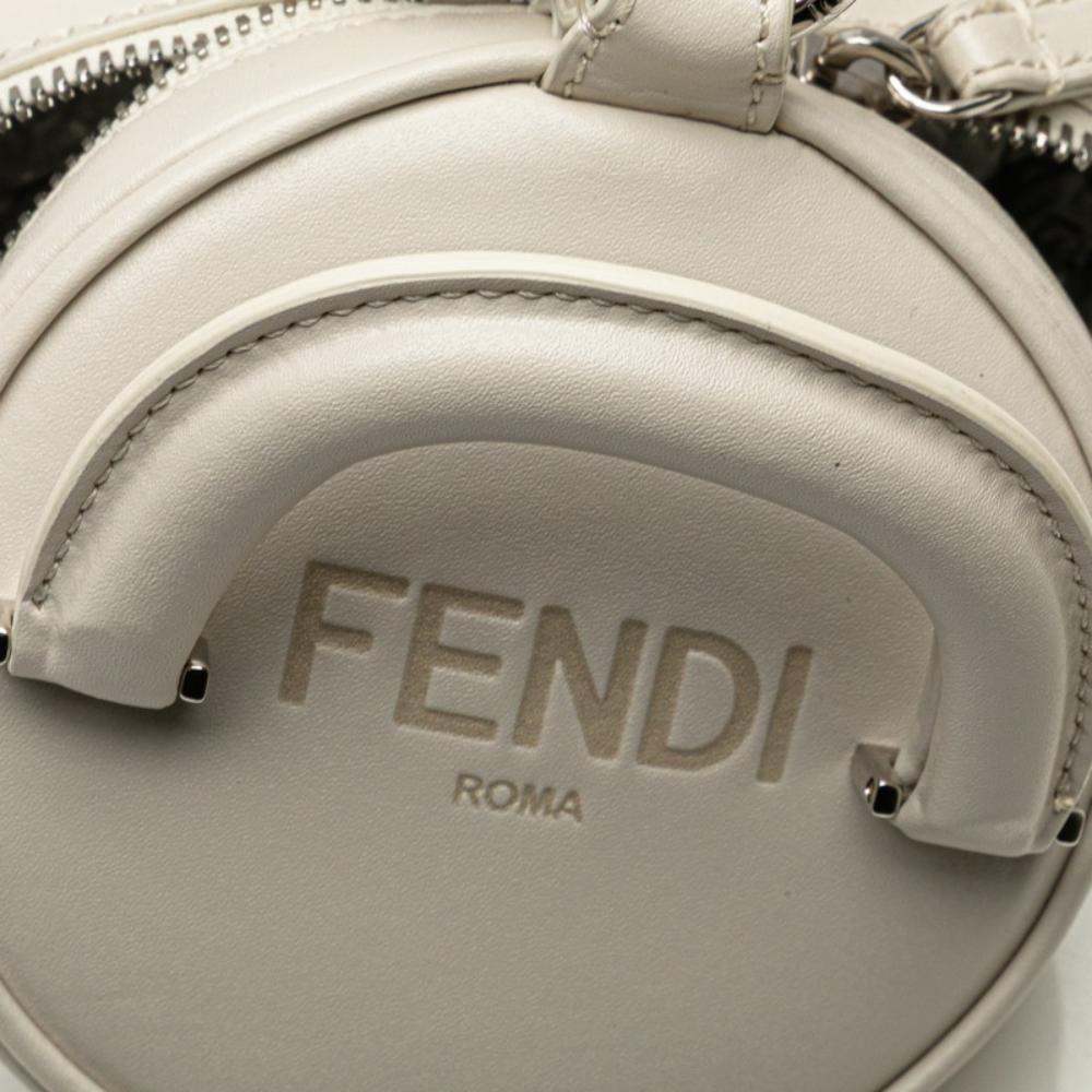 Beige Fabric Fendi Shoulder Bag