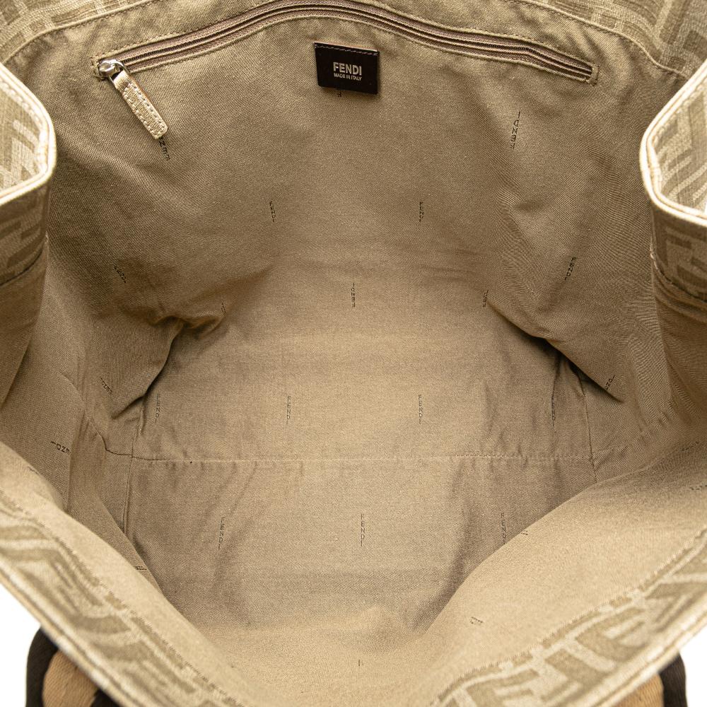 Beige Fabric Fendi Tote