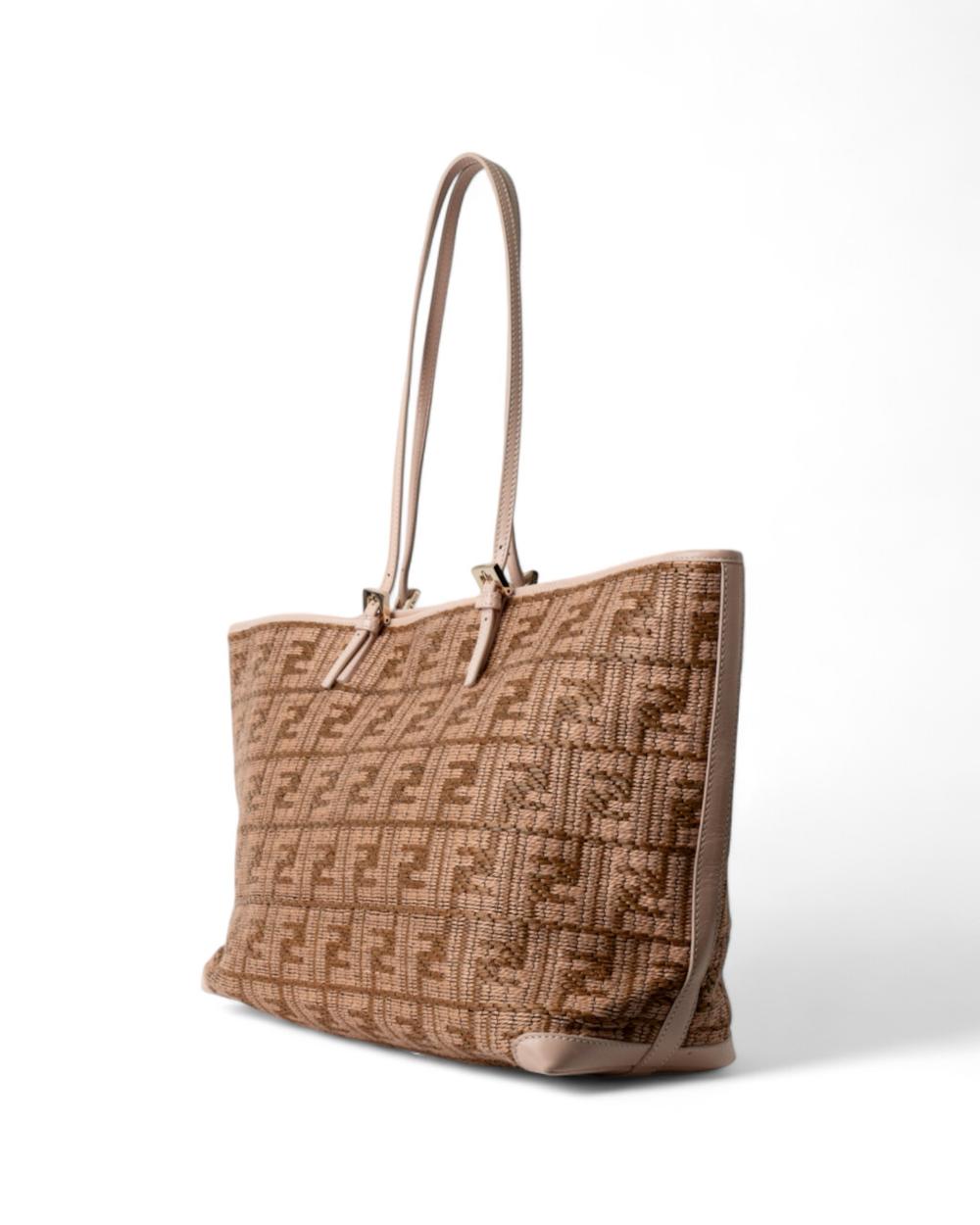 Beige Fabric Fendi Tote