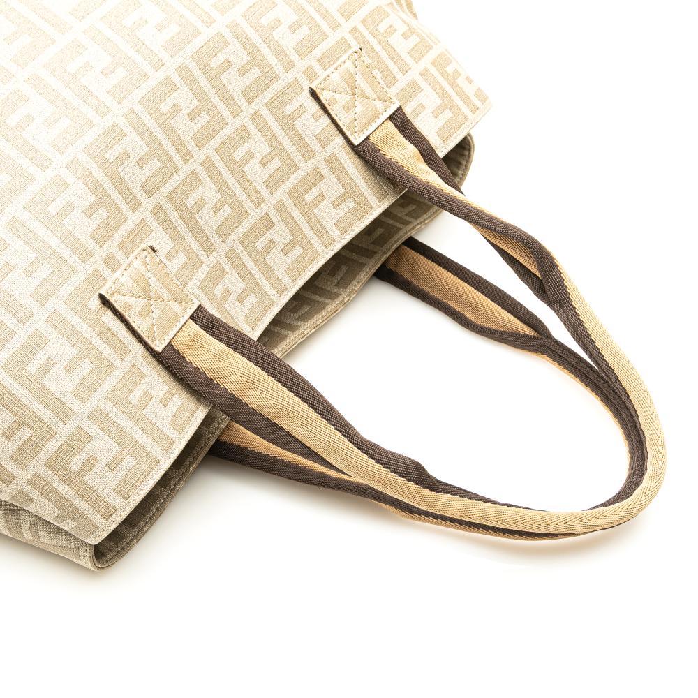 Beige Fabric Fendi Tote