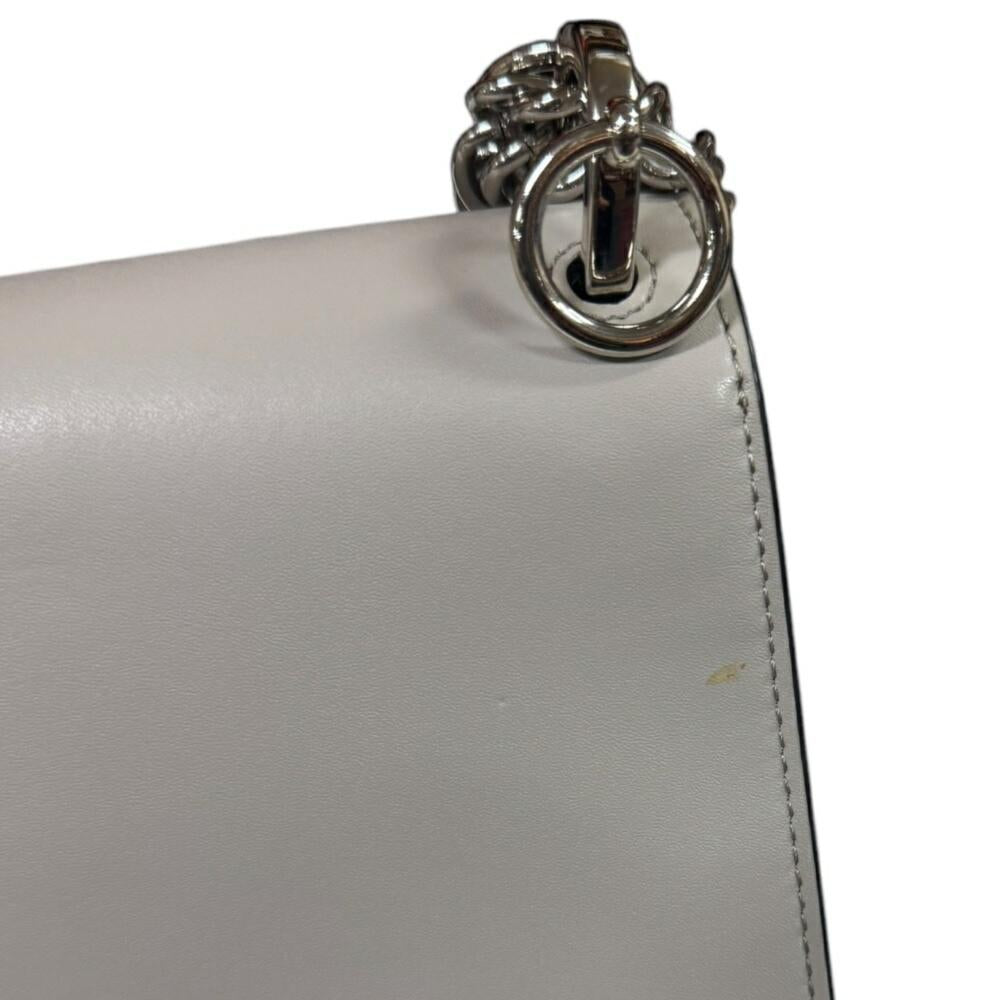 Beige Leather Fendi Shoulder Bag
