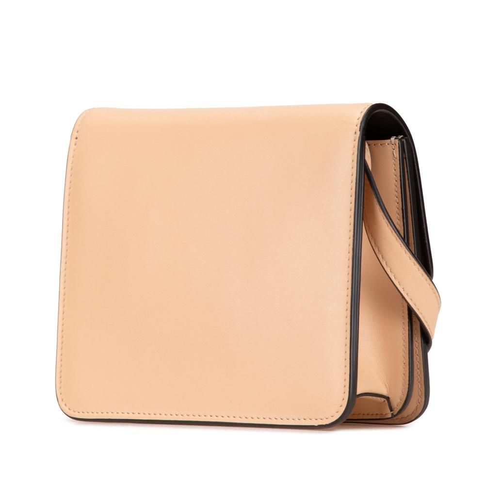 Beige Leather Fendi Crossbody Bag