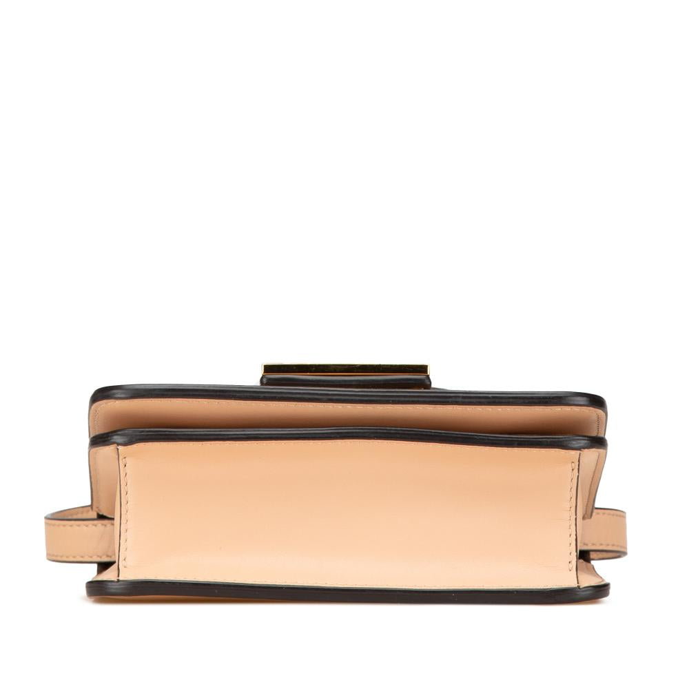 Beige Leather Fendi Crossbody Bag