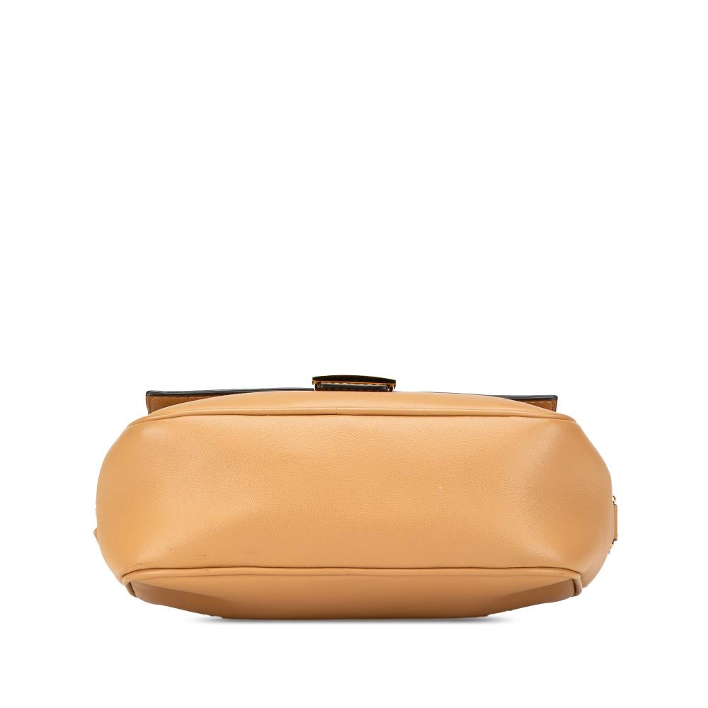 Beige Leather Fendi Baguette