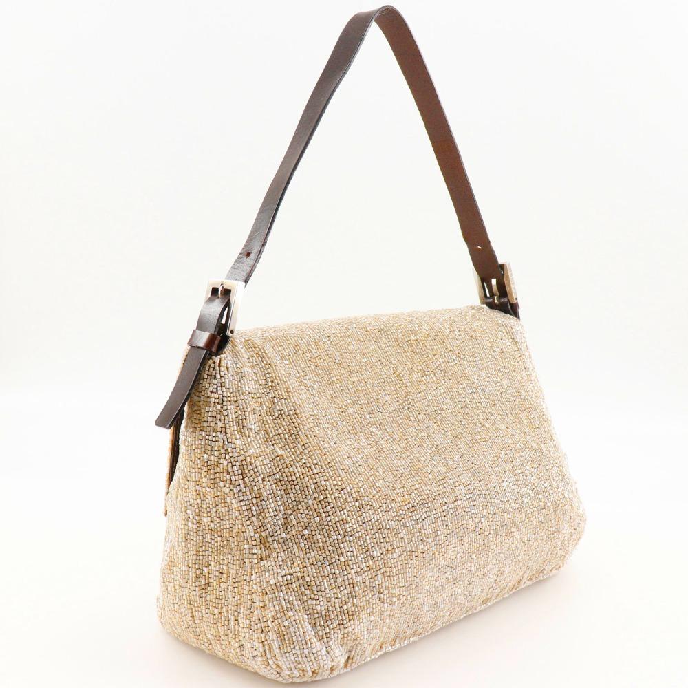 Beige Leather Fendi Baguette