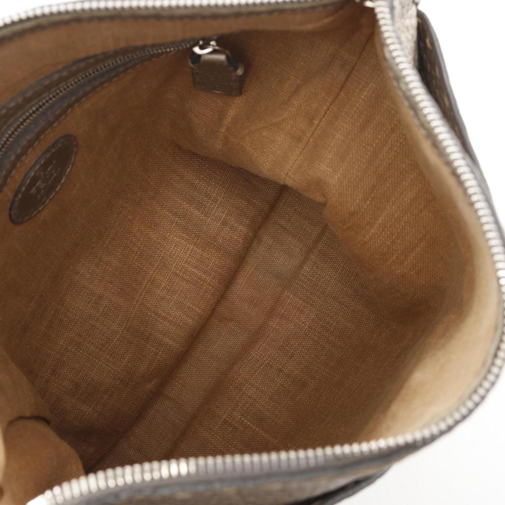 Beige Leather Fendi Shoulder Bag