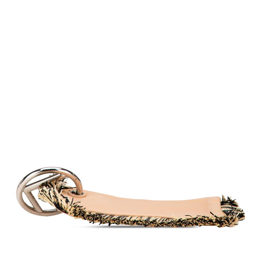 Beige Leather Fendi Clutch
