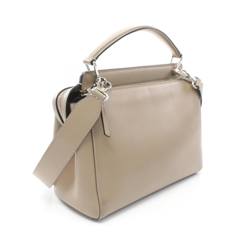 Beige Leather Fendi Handbag