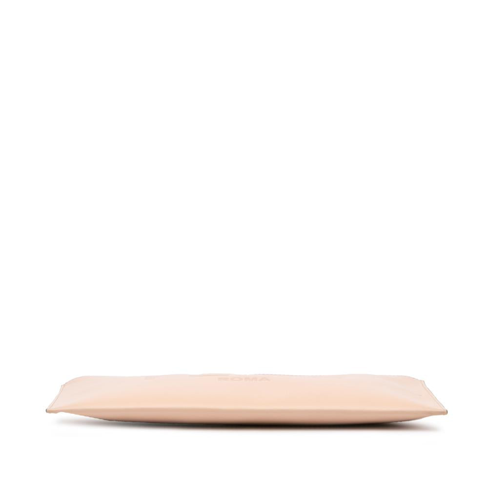 Beige Leather Fendi Clutch