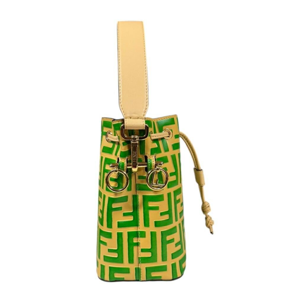 Beige Leather Fendi Shoulder Bag