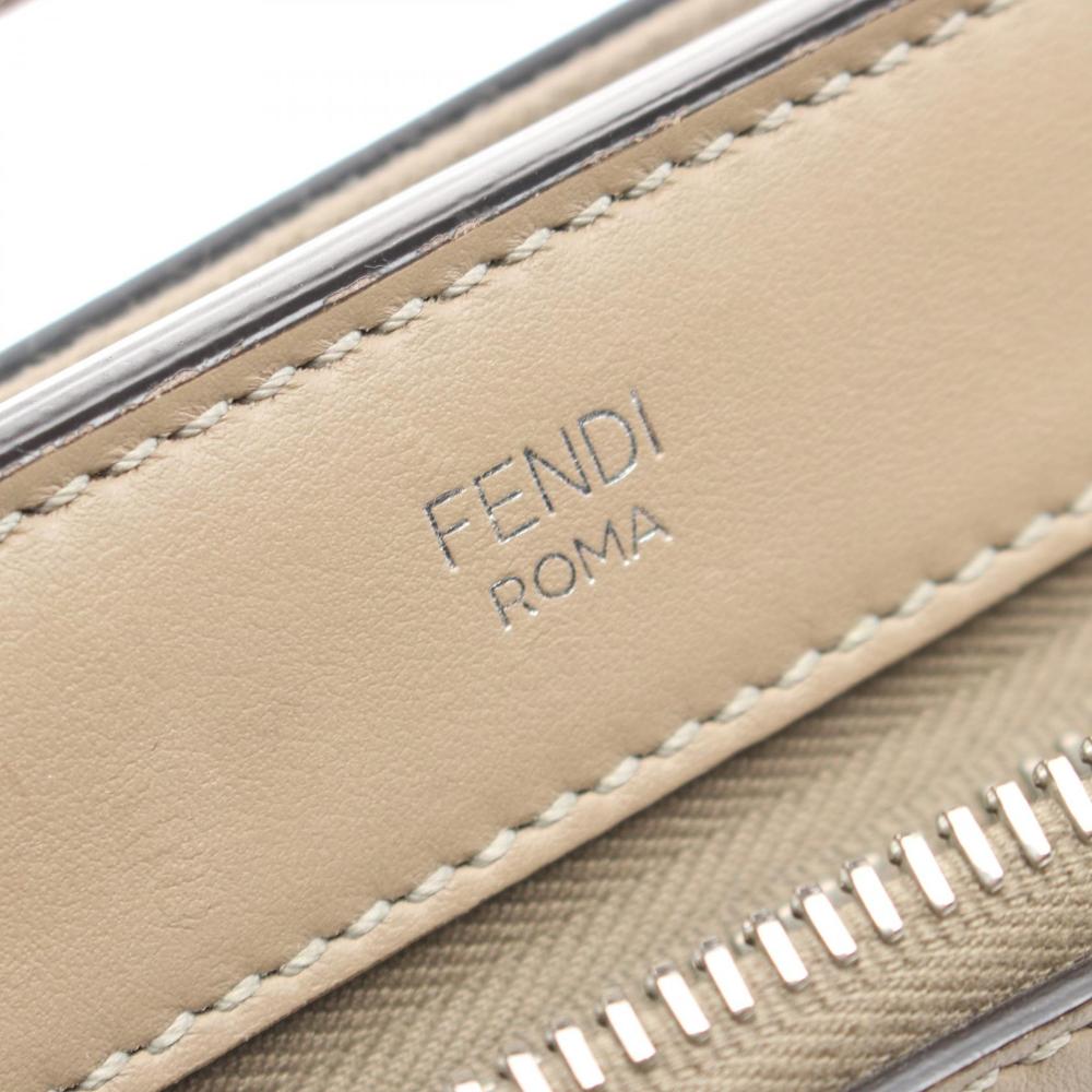Beige Leather Fendi Handbag