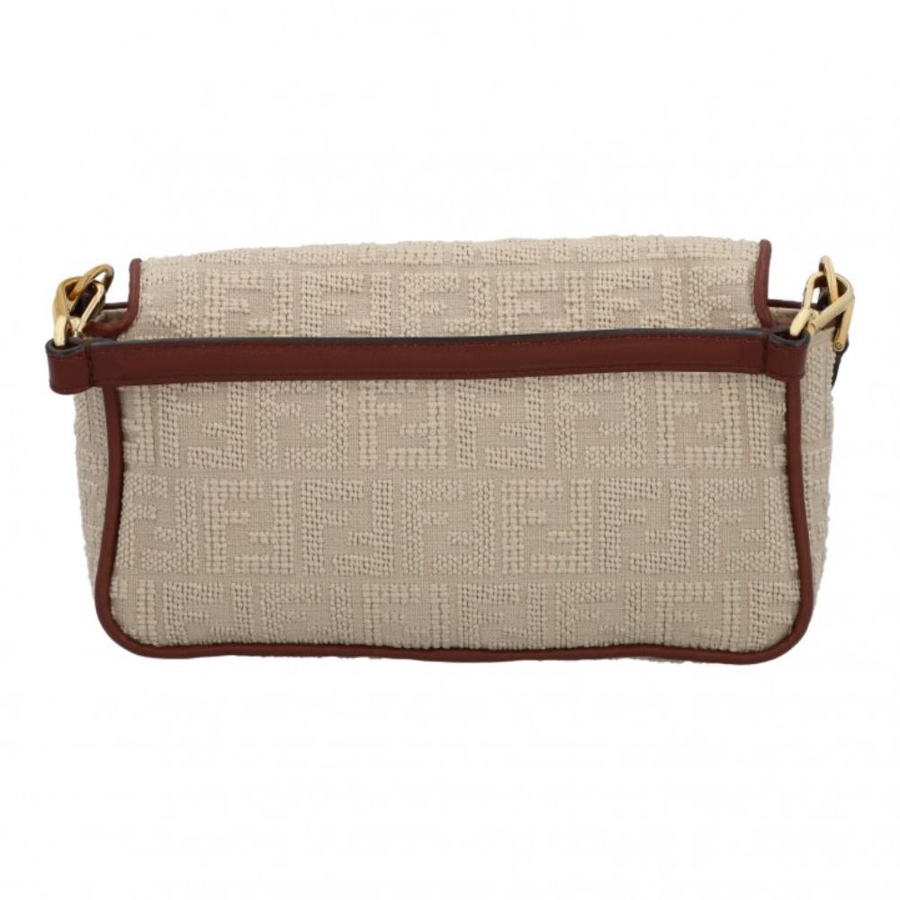 Beige Leather Fendi Baguette