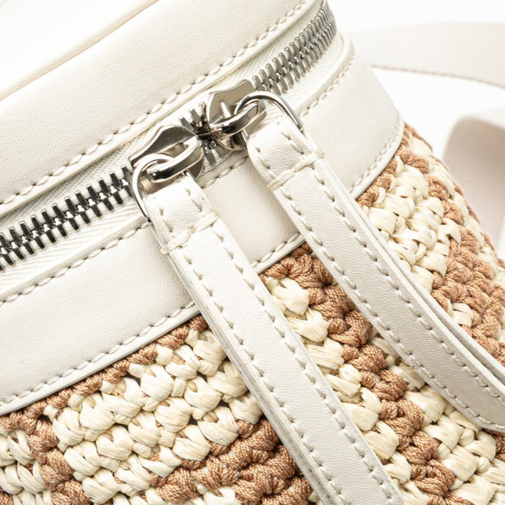 Beige Leather Fendi Shoulder Bag