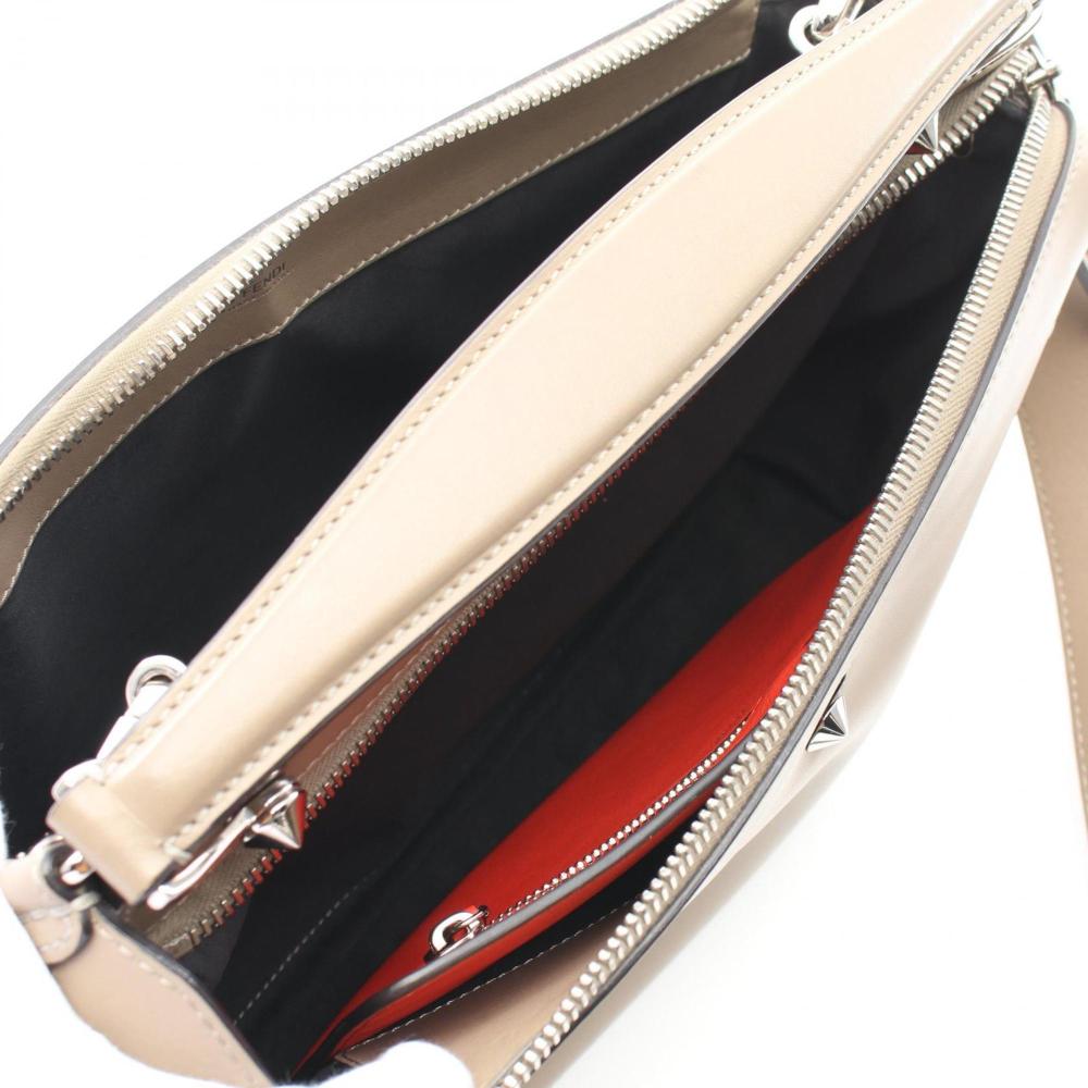 Beige Leather Fendi Handbag