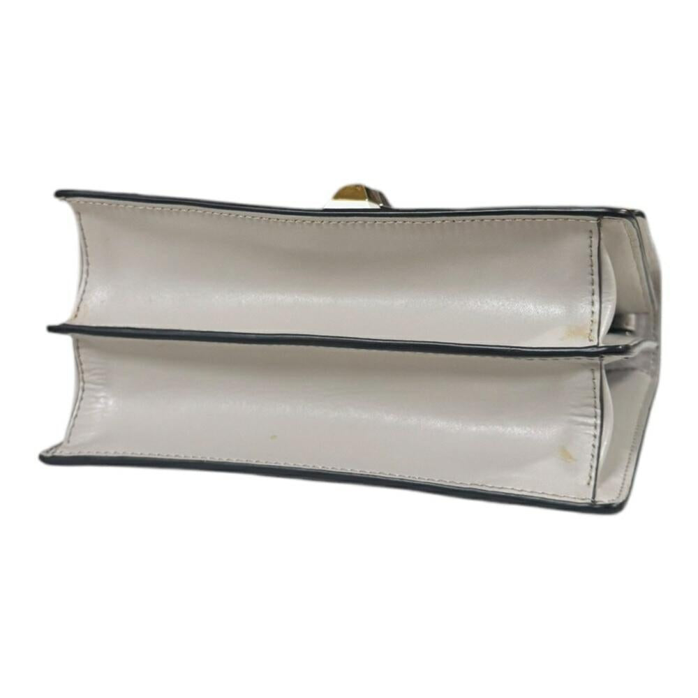 Beige Leather Fendi Shoulder Bag