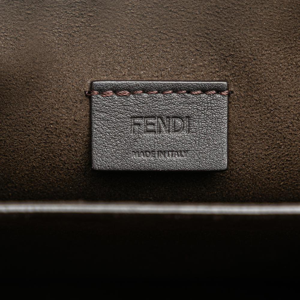 Beige Leather Fendi Crossbody Bag