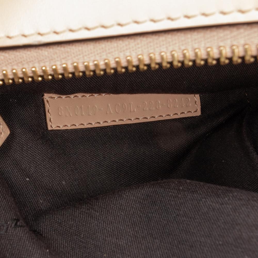 Beige Leather Fendi Clutch