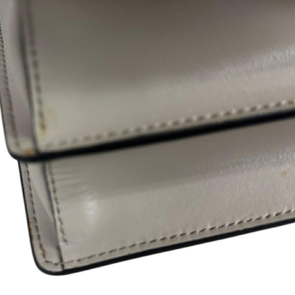 Beige Leather Fendi Shoulder Bag