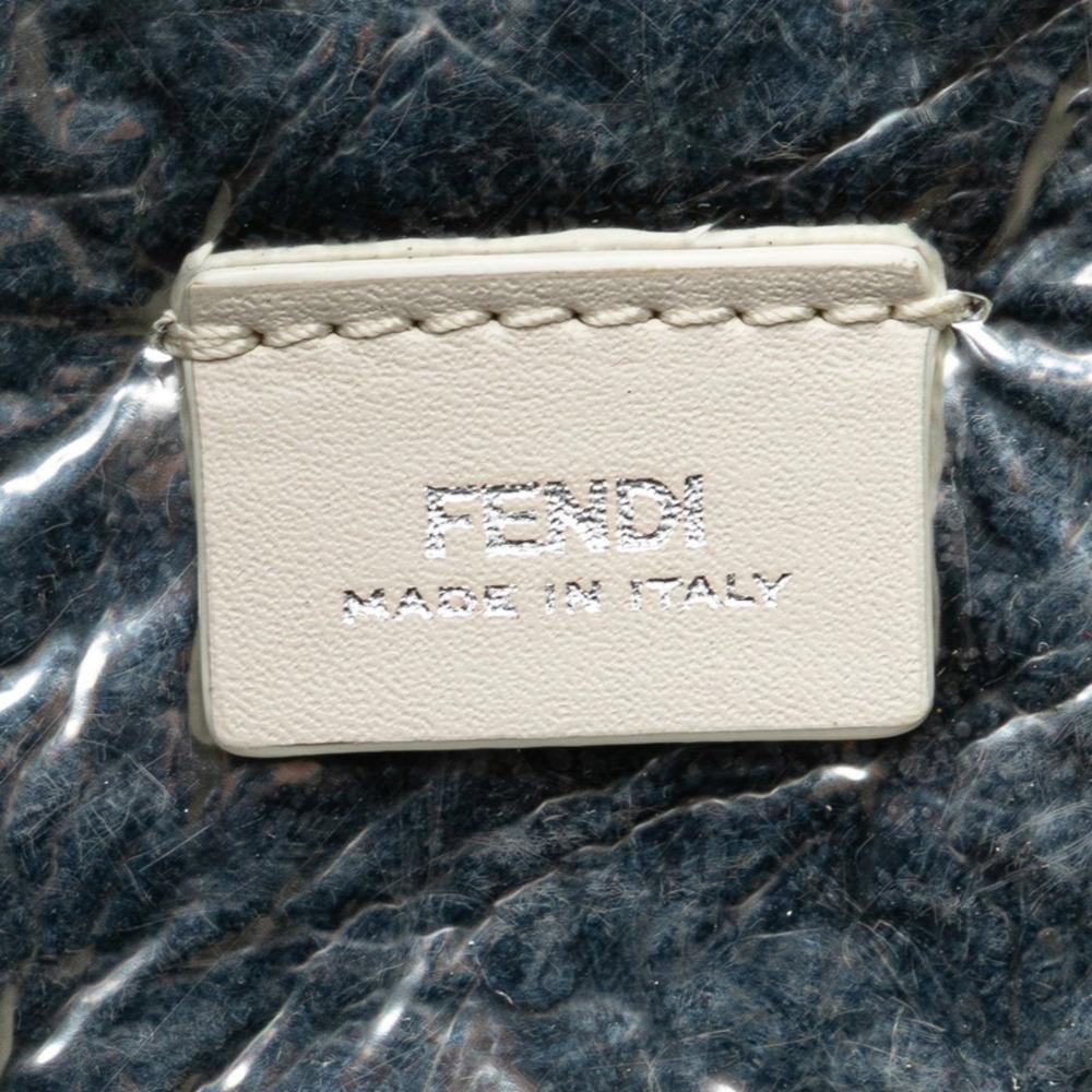 Beige Leather Fendi Shoulder Bag