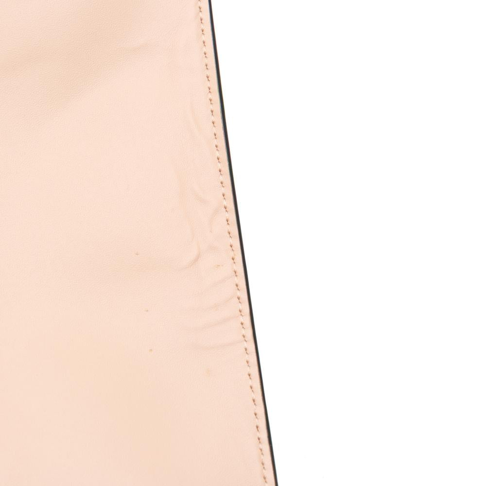 Beige Leather Fendi Clutch