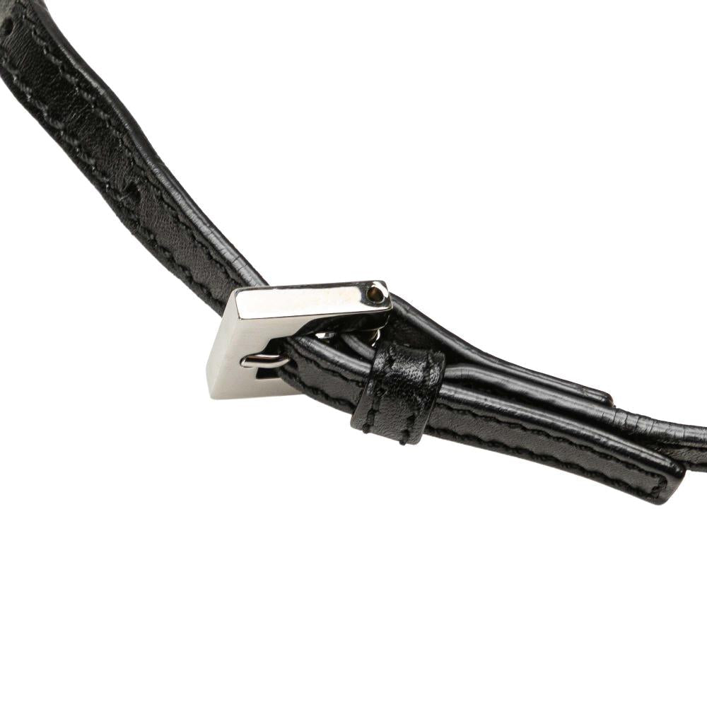 Black Canvas Fendi Crossbody Bag