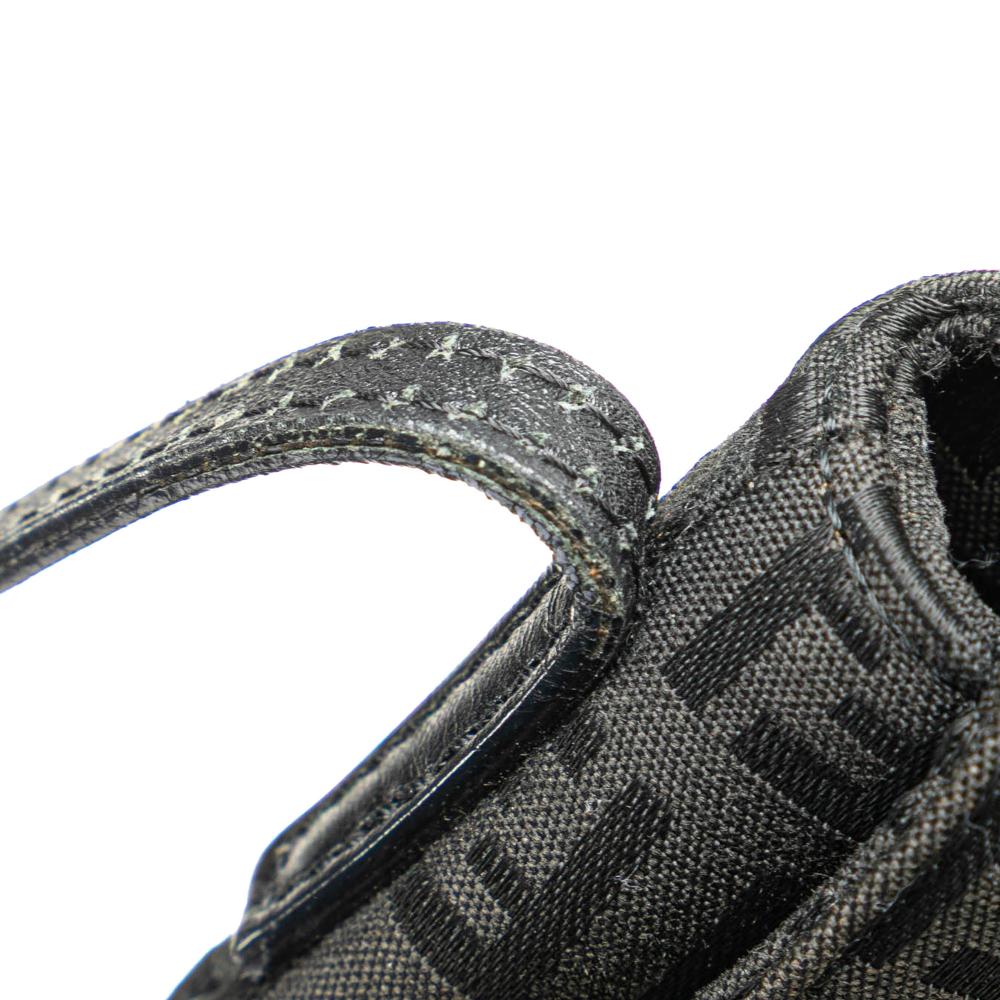 Black Canvas Fendi Crossbody Bag