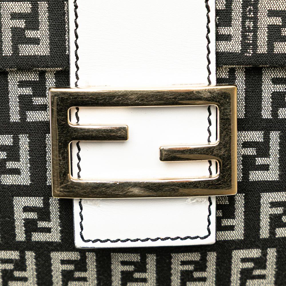 Black Canvas Fendi Crossbody Bag