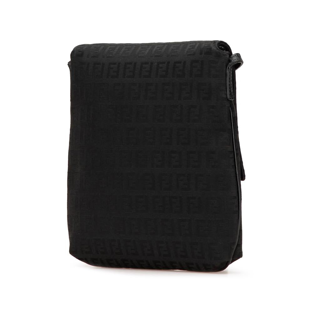 Black Canvas Fendi Crossbody Bag