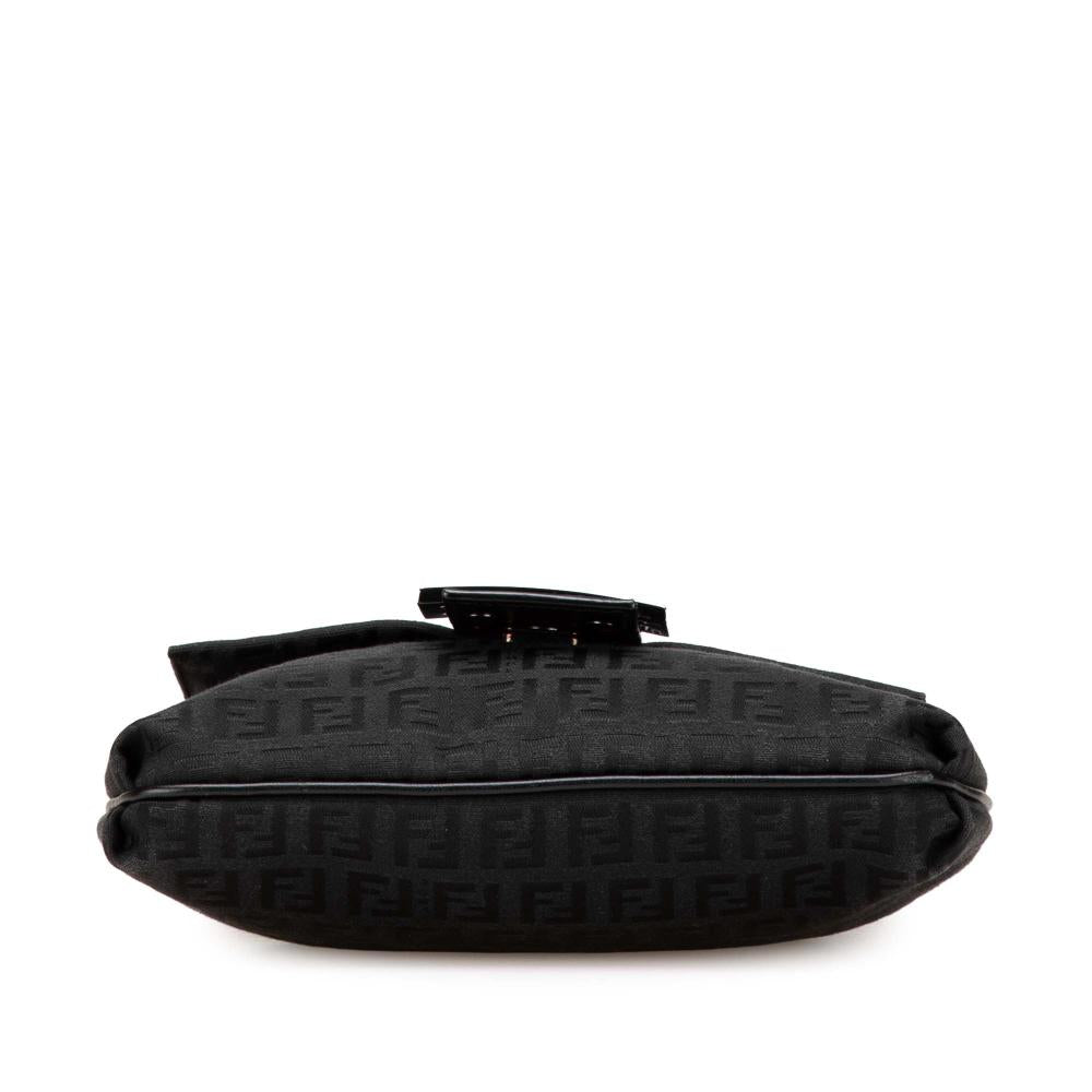 Black Canvas Fendi Crossbody Bag
