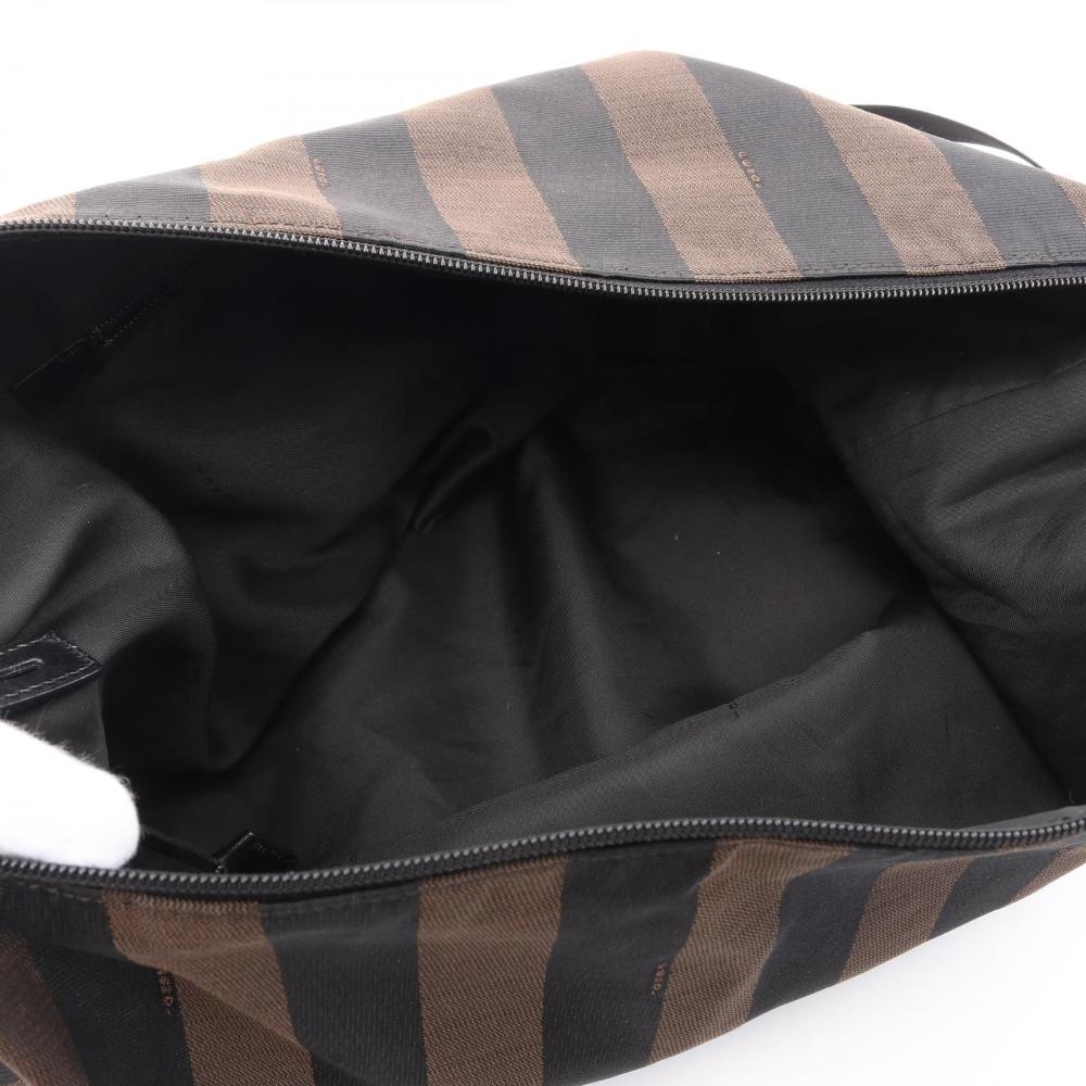 Black Canvas Fendi Crossbody Bag