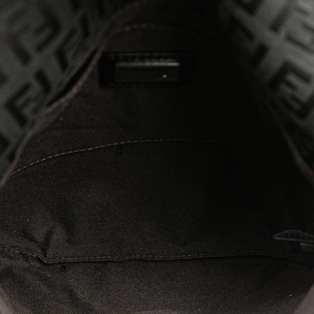 Black Canvas Fendi Crossbody Bag
