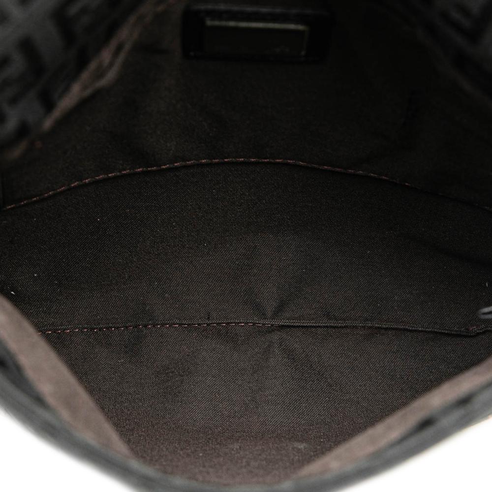 Black Canvas Fendi Crossbody Bag