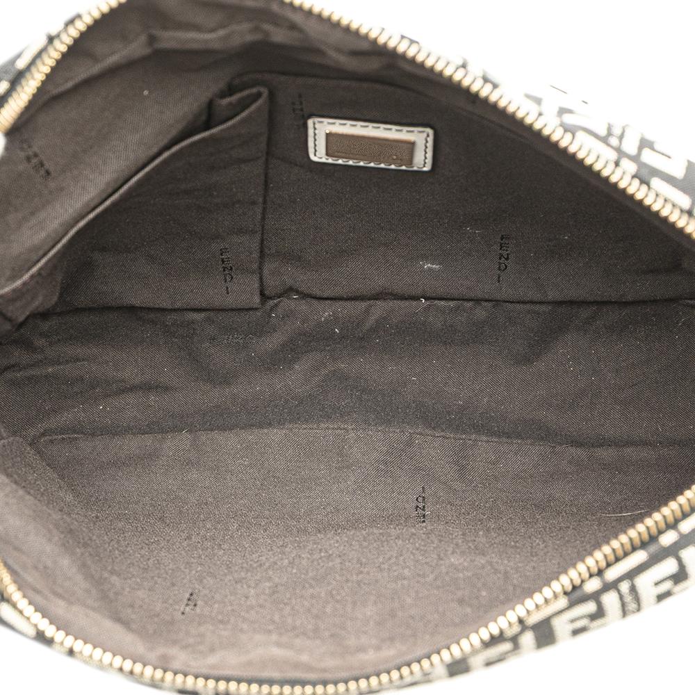 Black Canvas Fendi Crossbody Bag