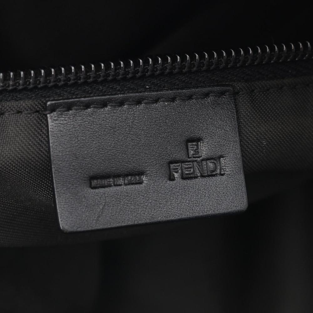 Black Canvas Fendi Crossbody Bag