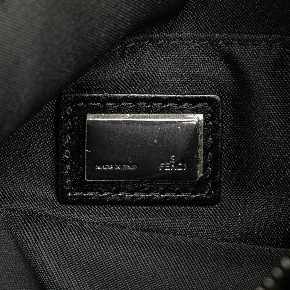 Black Canvas Fendi Crossbody Bag