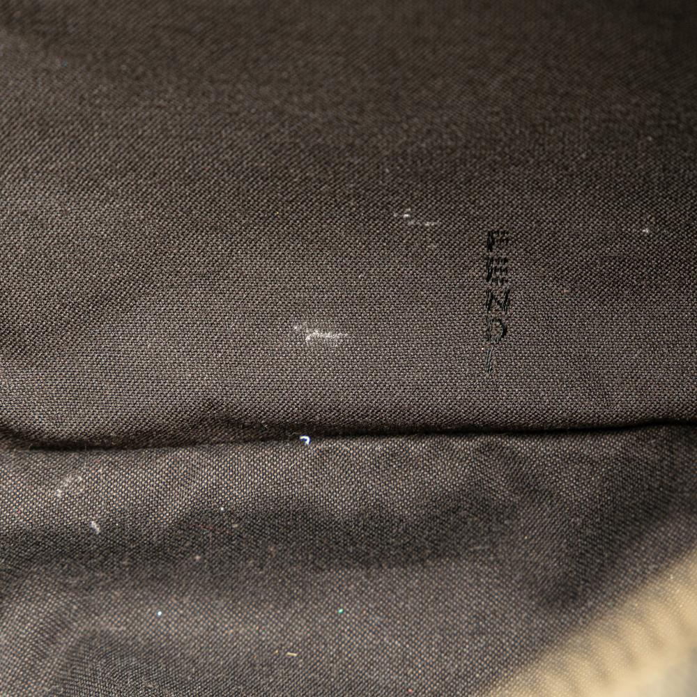 Black Canvas Fendi Crossbody Bag