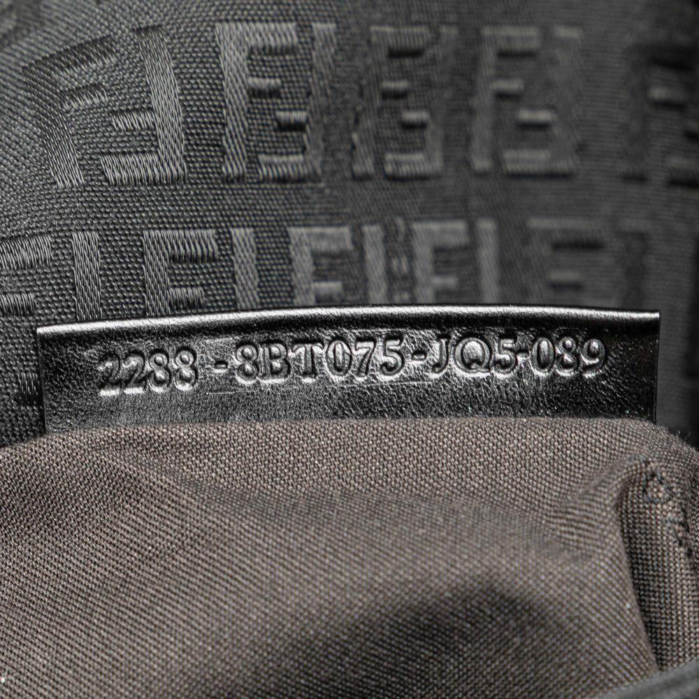Black Canvas Fendi Crossbody Bag
