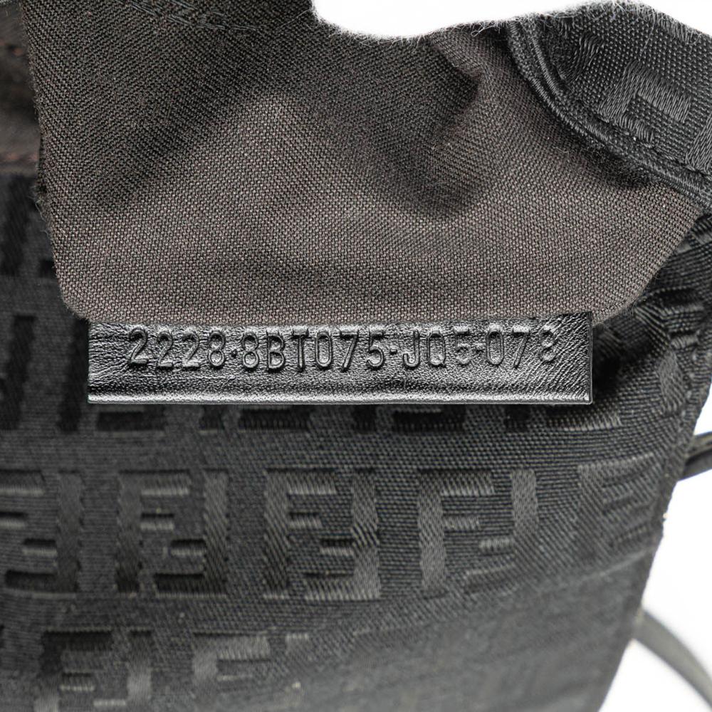 Black Canvas Fendi Crossbody Bag